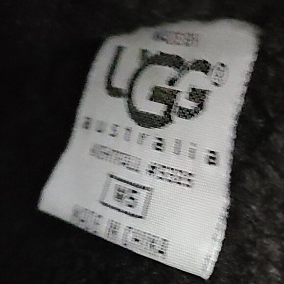 UGG BOOTS NIGHTFALL MID-CALF BLACK SHEARLING FUR-LINED SUEDE LEATHER 5 women's - Picture 7 of 7